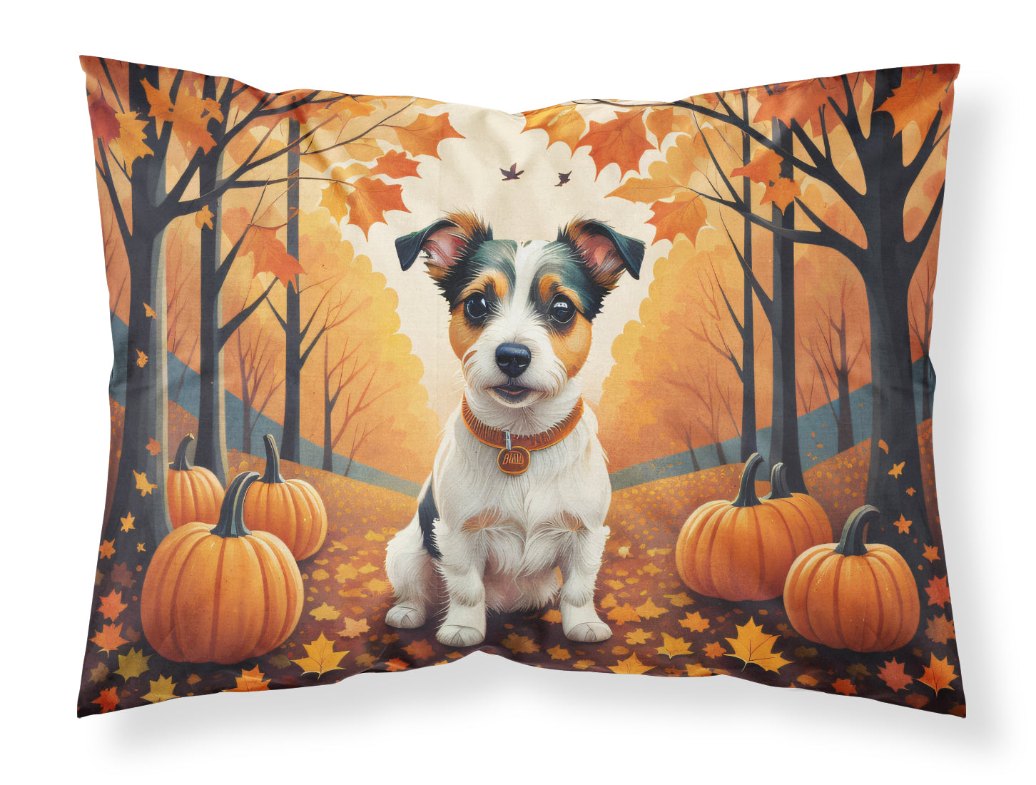 Buy this Jack Russell Terrier Fall Fabric Standard Pillowcase