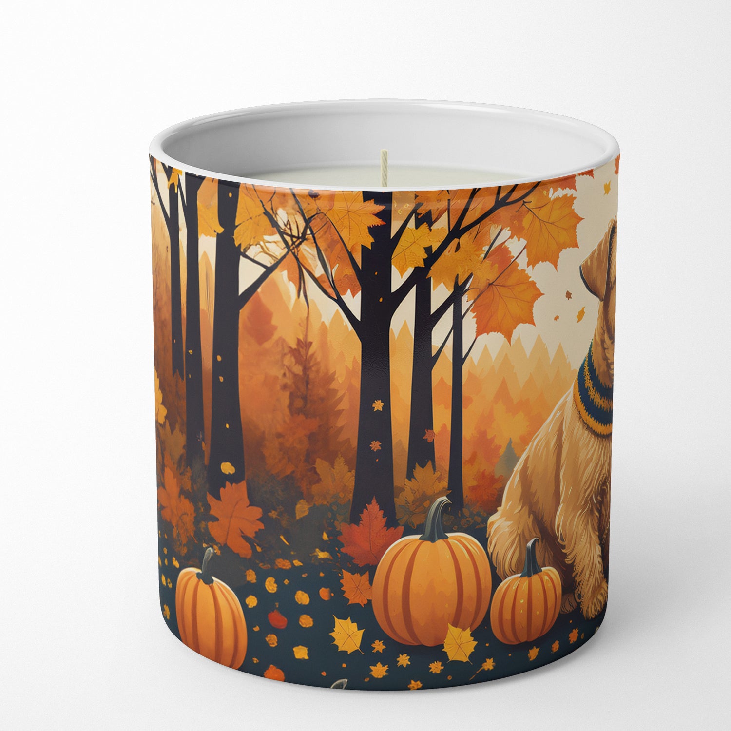 Lakeland Terrier Fall Decorative Soy Candle