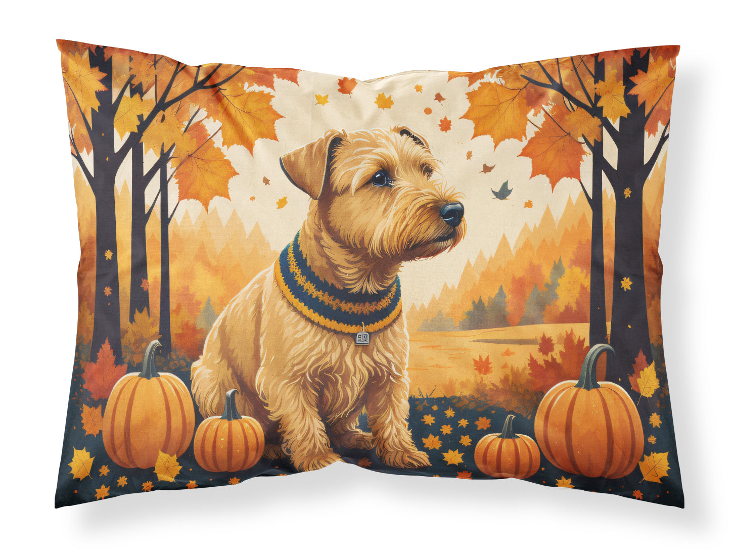 Buy this Lakeland Terrier Fall Fabric Standard Pillowcase