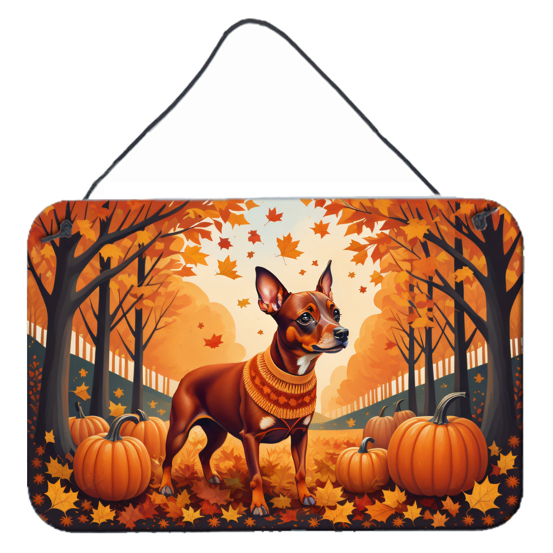 Buy this Red Miniature Pinscher Fall Wall or Door Hanging Prints