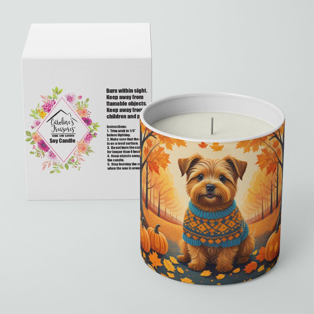 Norfolk Terrier Fall Decorative Soy Candle