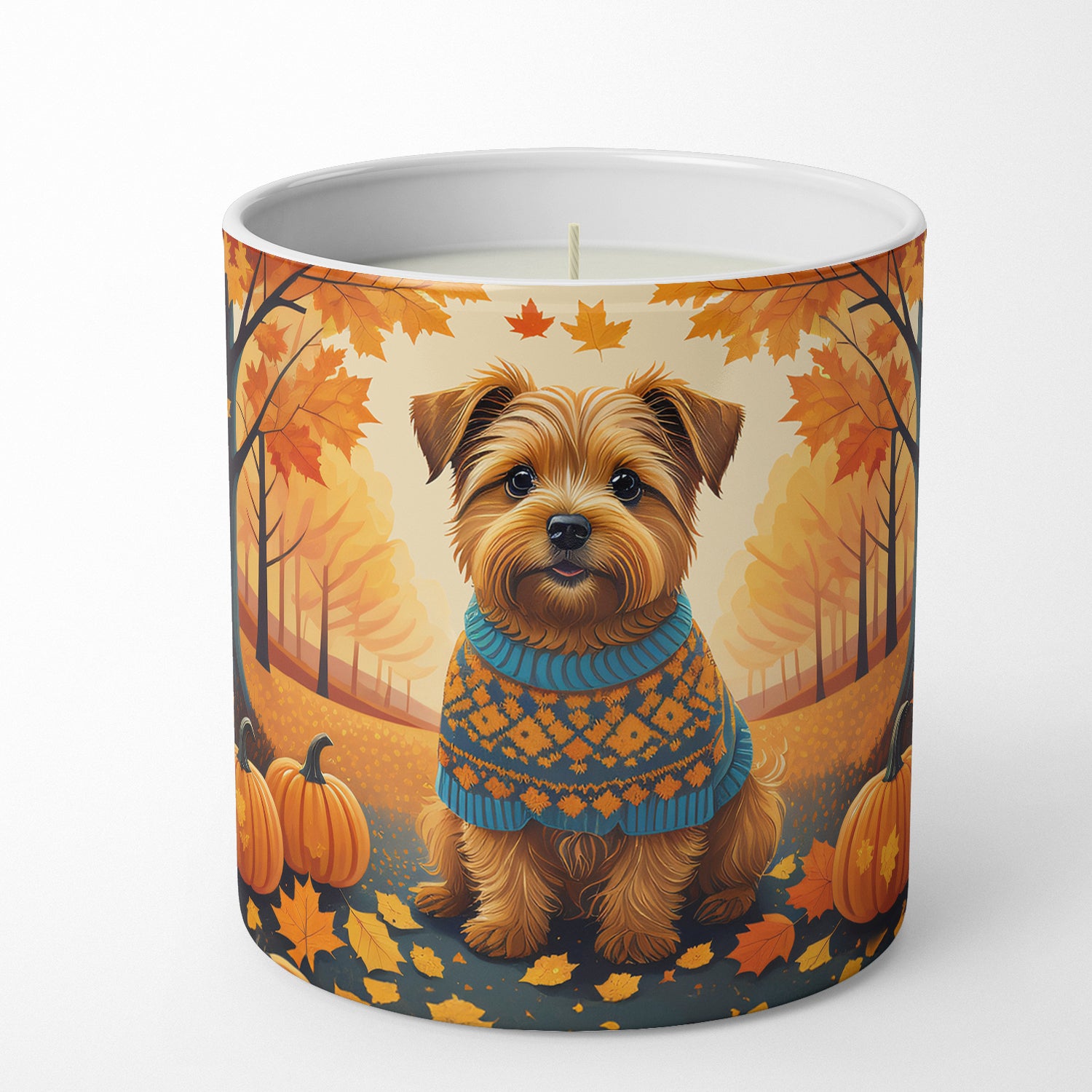 Buy this Norfolk Terrier Fall Decorative Soy Candle