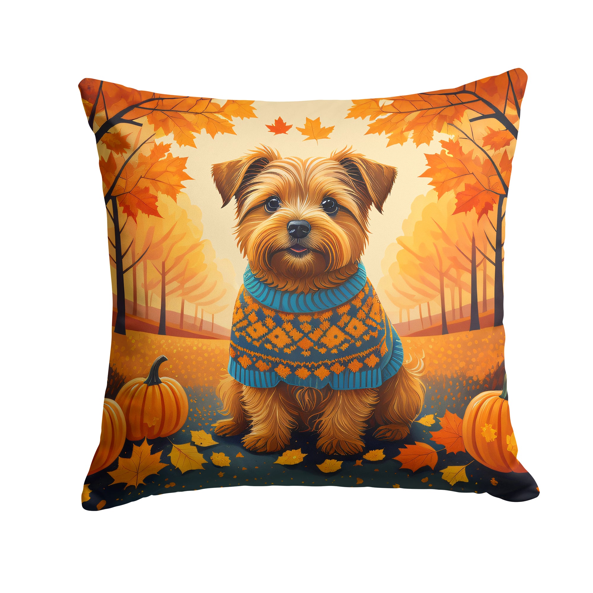 Buy this Norfolk Terrier Fall Fabric Decorative Pillow
