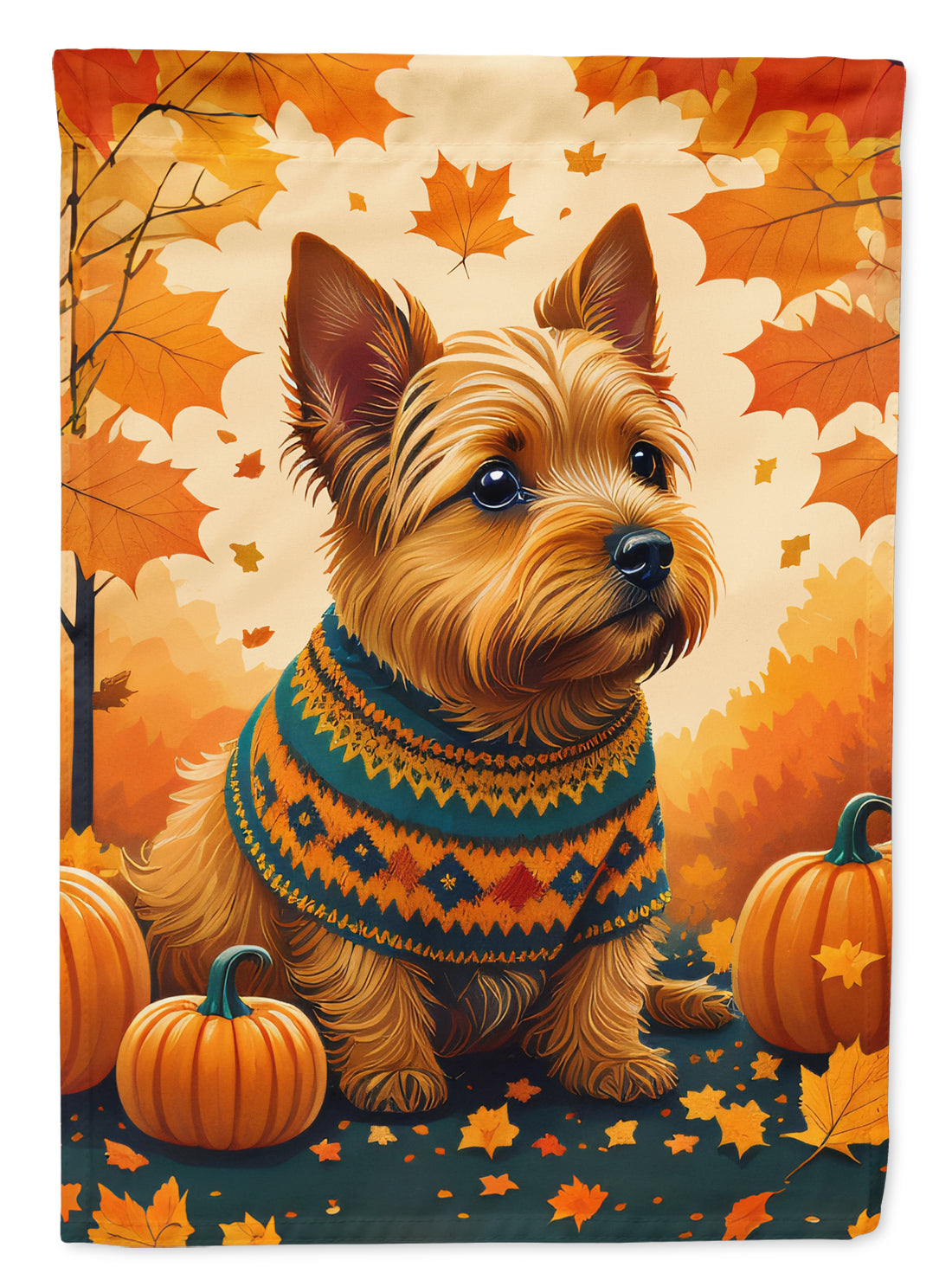 Buy this Norwich Terrier Fall House Flag