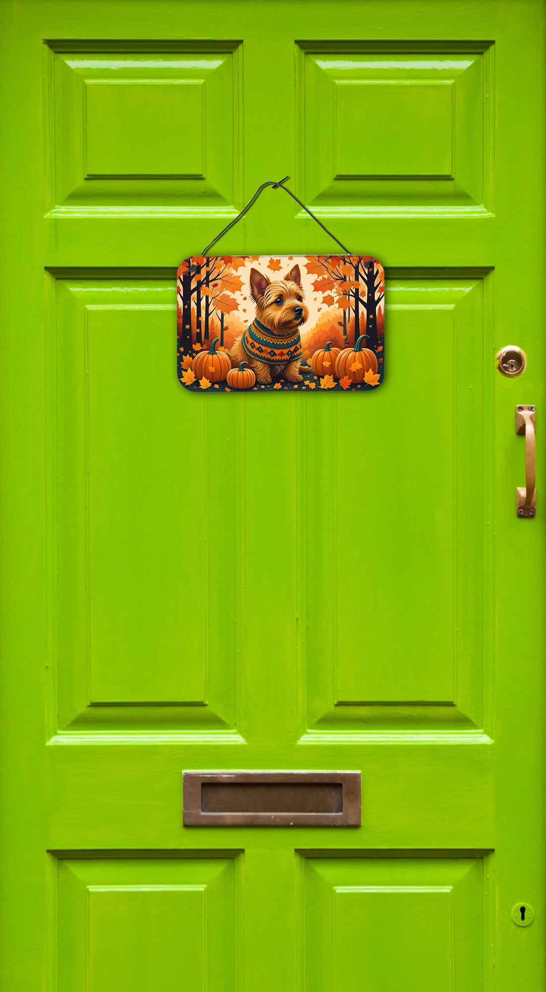 Buy this Norwich Terrier Fall Wall or Door Hanging Prints