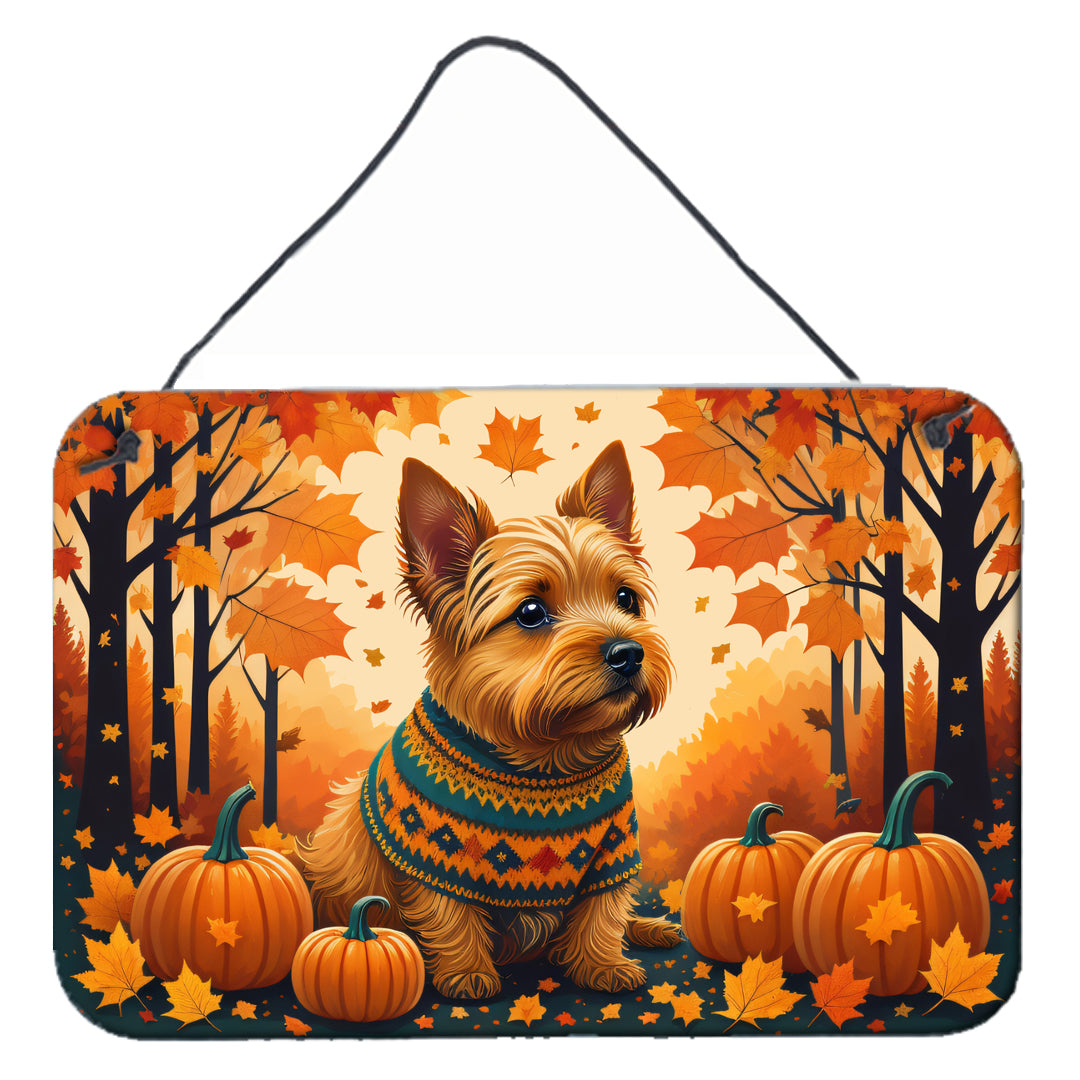 Buy this Norwich Terrier Fall Wall or Door Hanging Prints
