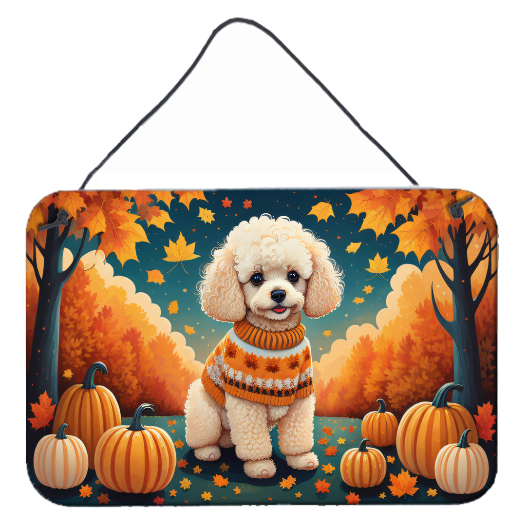 Buy this Poodle Fall Wall or Door Hanging Prints