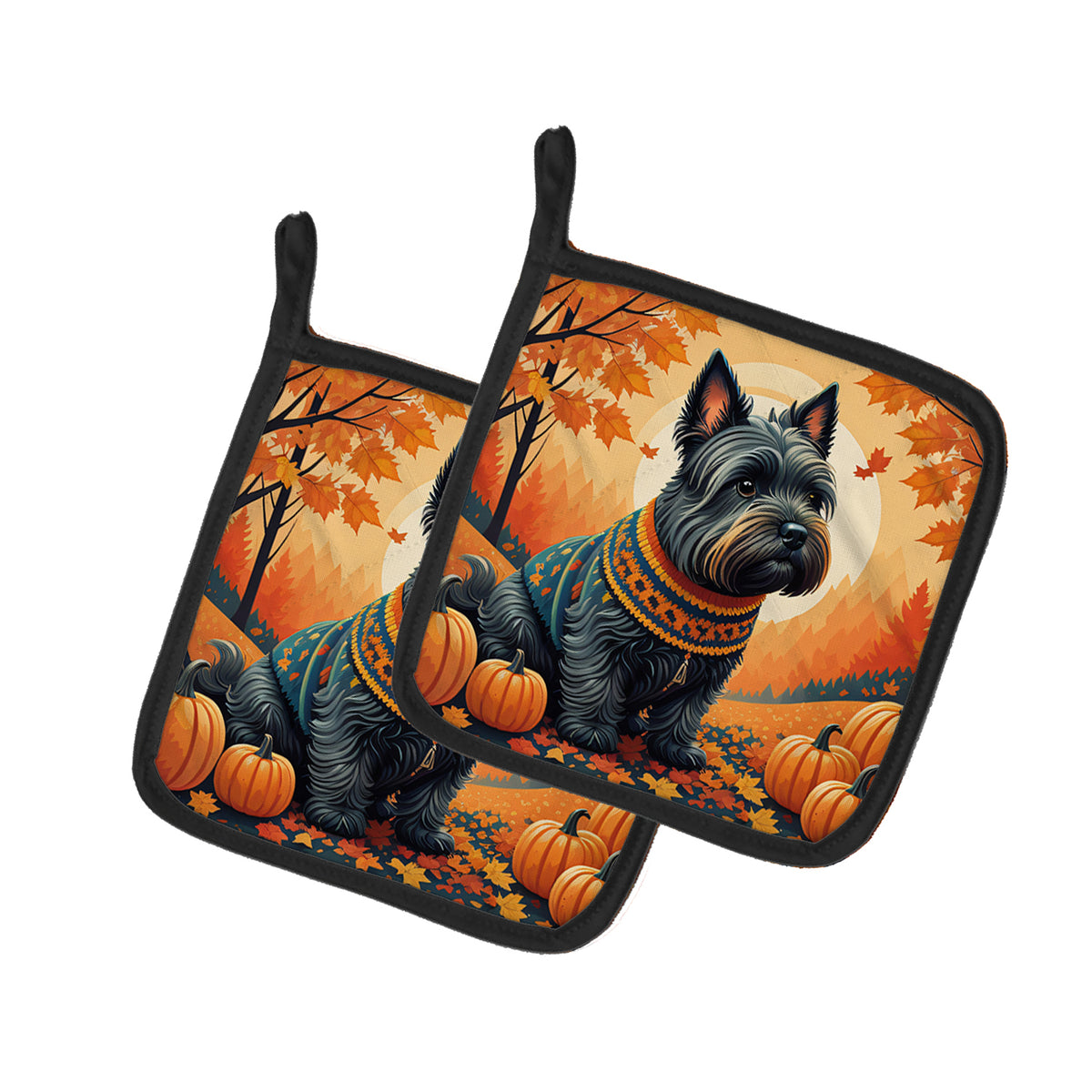 Buy this Scottish Terrier Fall Pair of Pot Holders