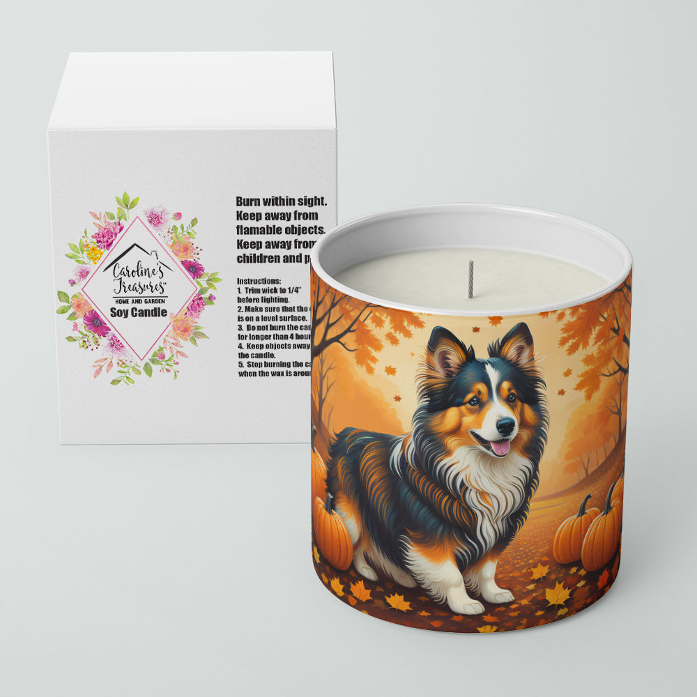 Sheltie Fall Decorative Soy Candle