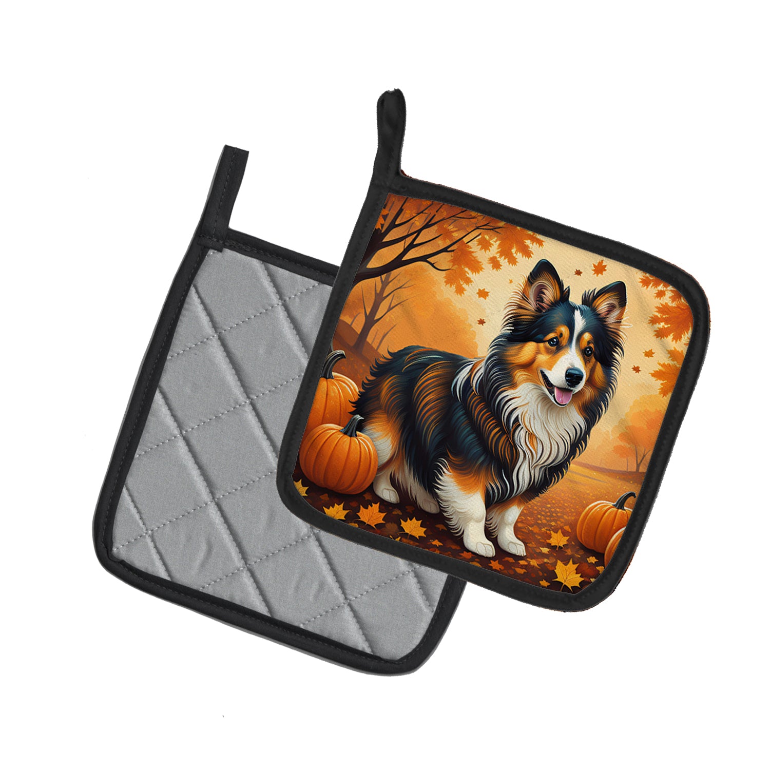 Buy this Sheltie Fall Pair of Pot Holders