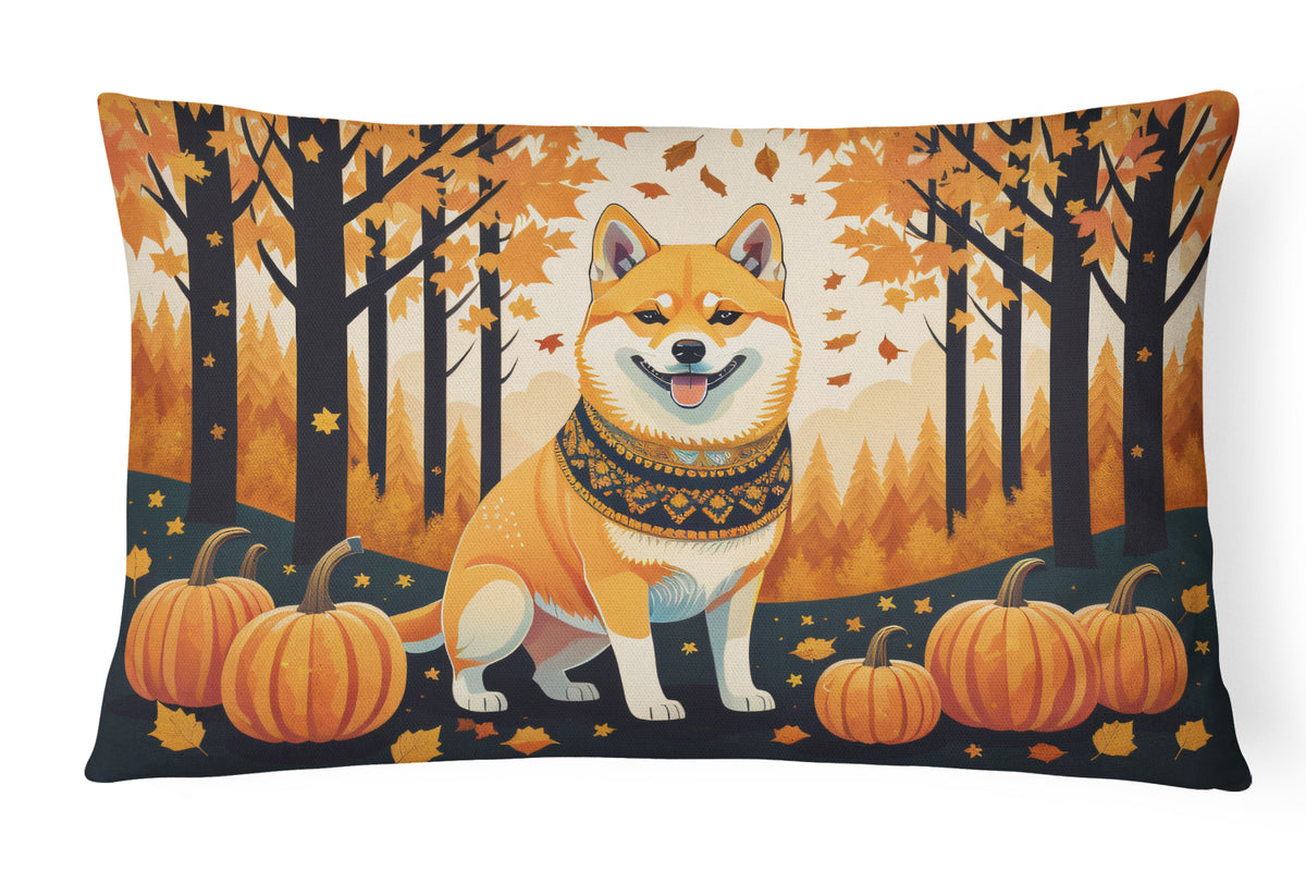 Buy this Shiba Inu Fall Fabric Decorative Pillow