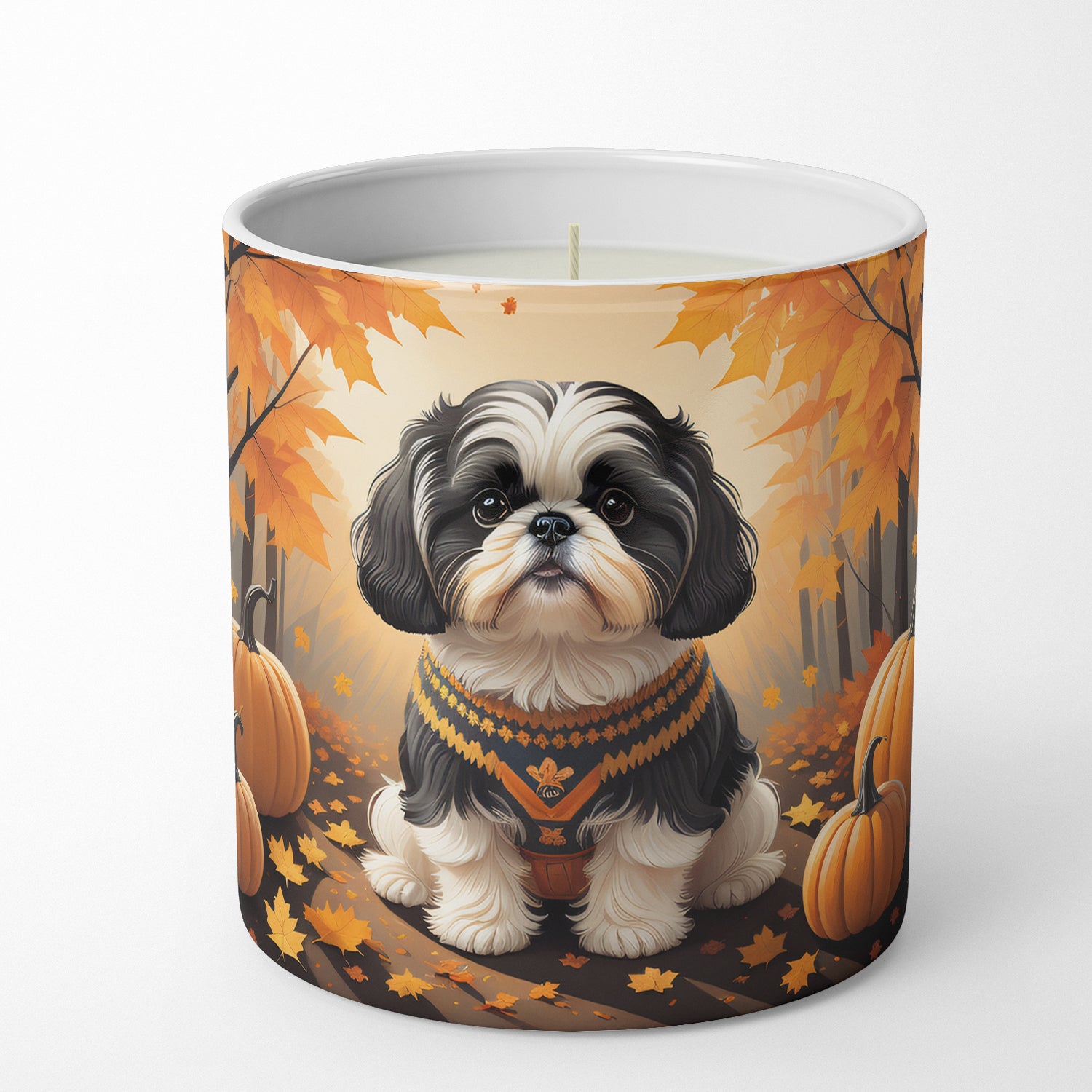 Buy this Shih Tzu Fall Decorative Soy Candle