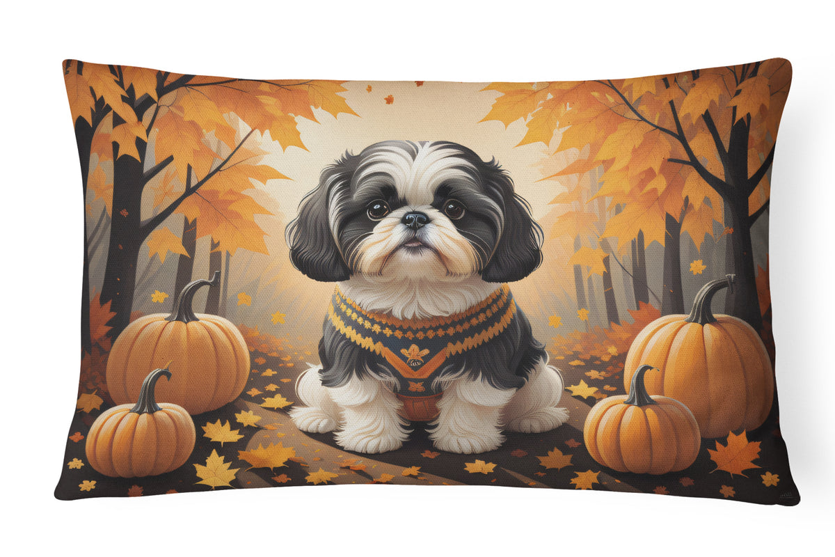 Buy this Shih Tzu Fall Fabric Decorative Pillow