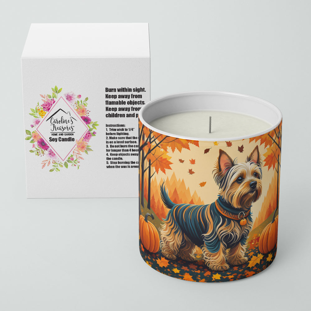 Buy this Silky Terrier Fall Decorative Soy Candle