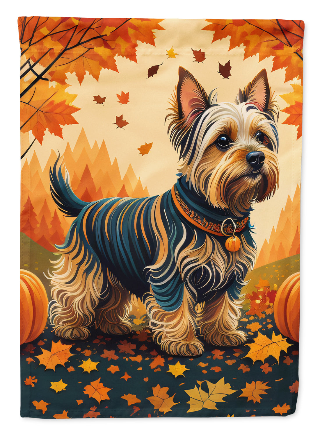 Buy this Silky Terrier Fall House Flag