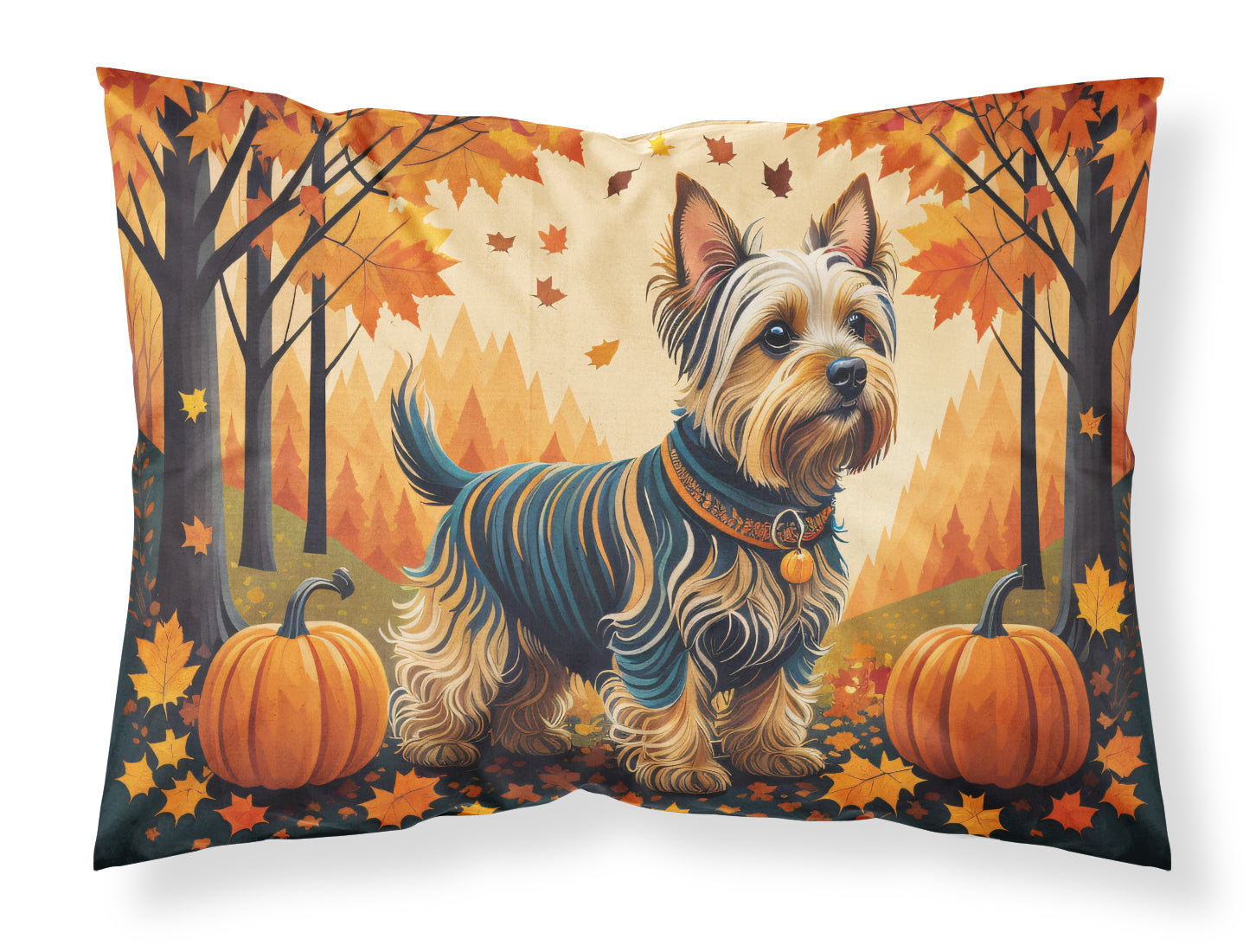 Buy this Silky Terrier Fall Fabric Standard Pillowcase