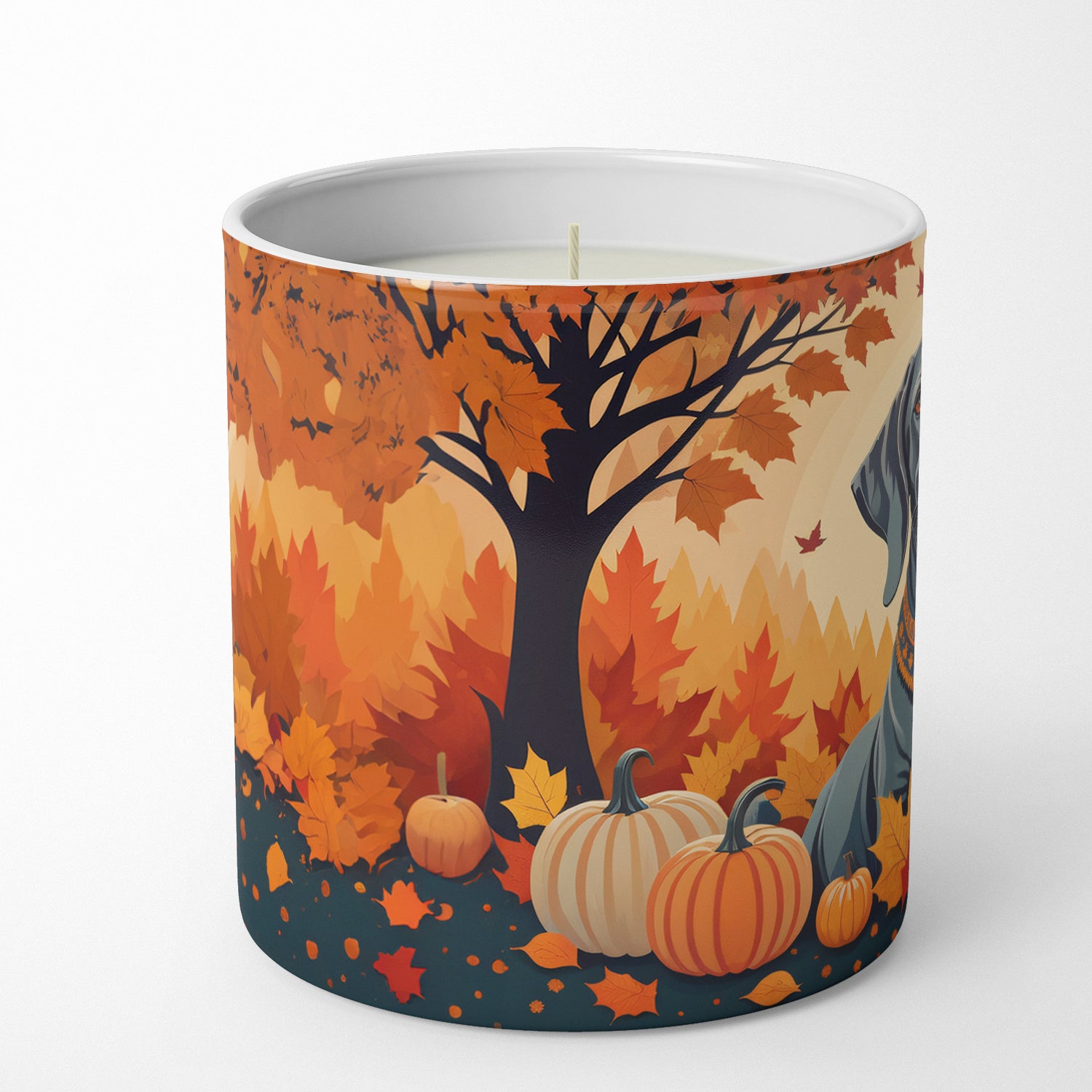 Weimaraner Fall Decorative Soy Candle