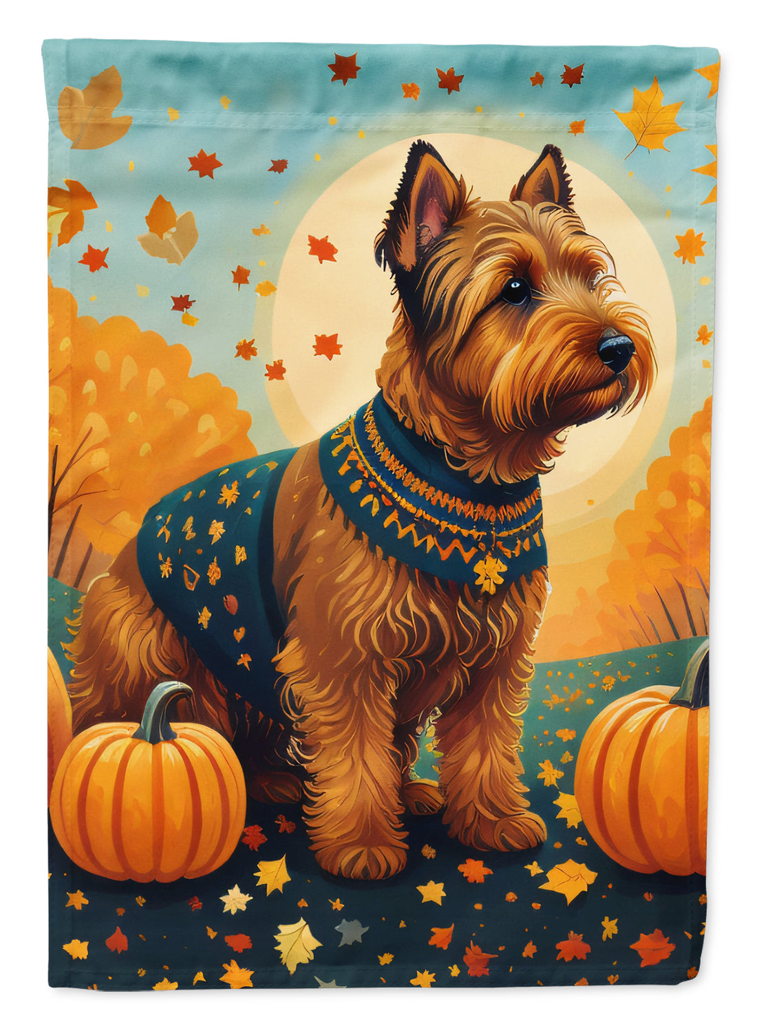 Buy this Welsh Terrier Fall House Flag