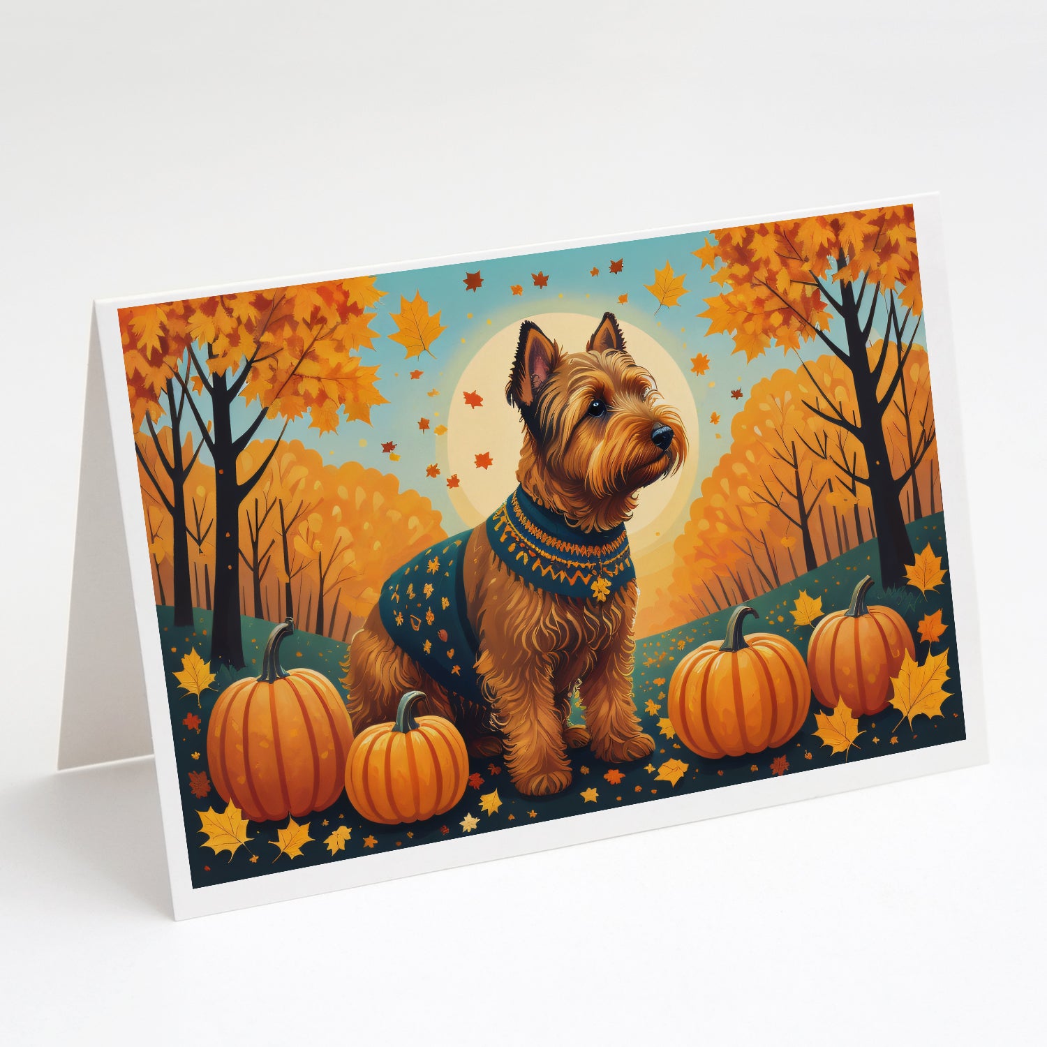 Buy this Welsh Terrier Fall Greeting Cards and Envelopes Pack of 8