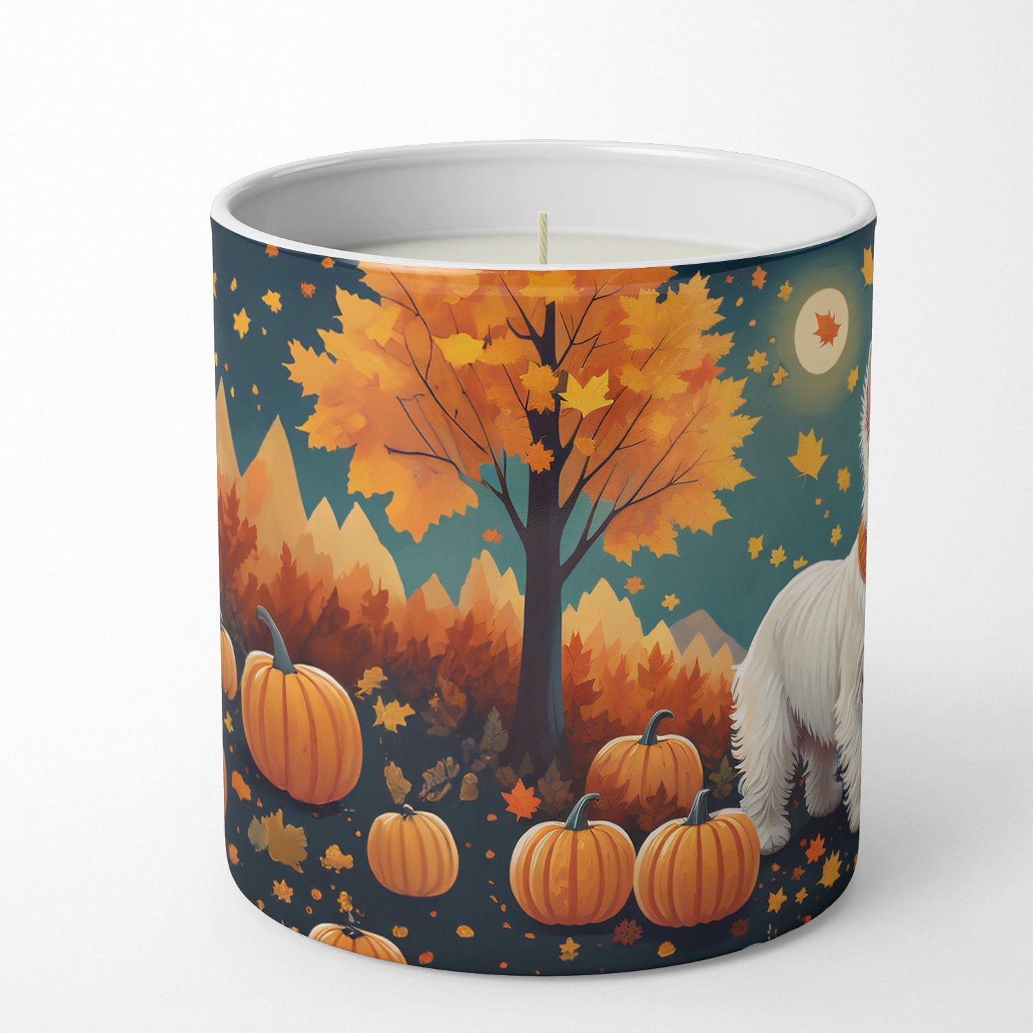 Westie Fall Decorative Soy Candle