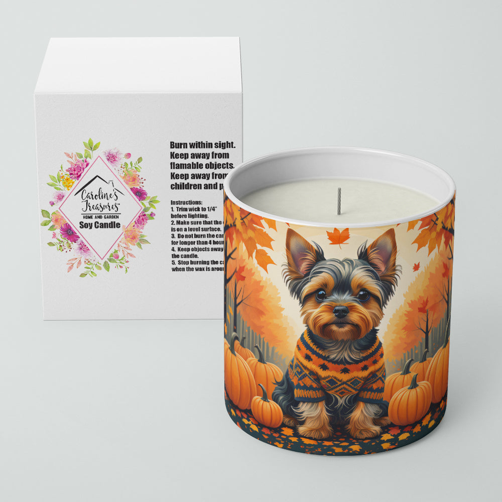 Yorkshire Terrier Fall Decorative Soy Candle