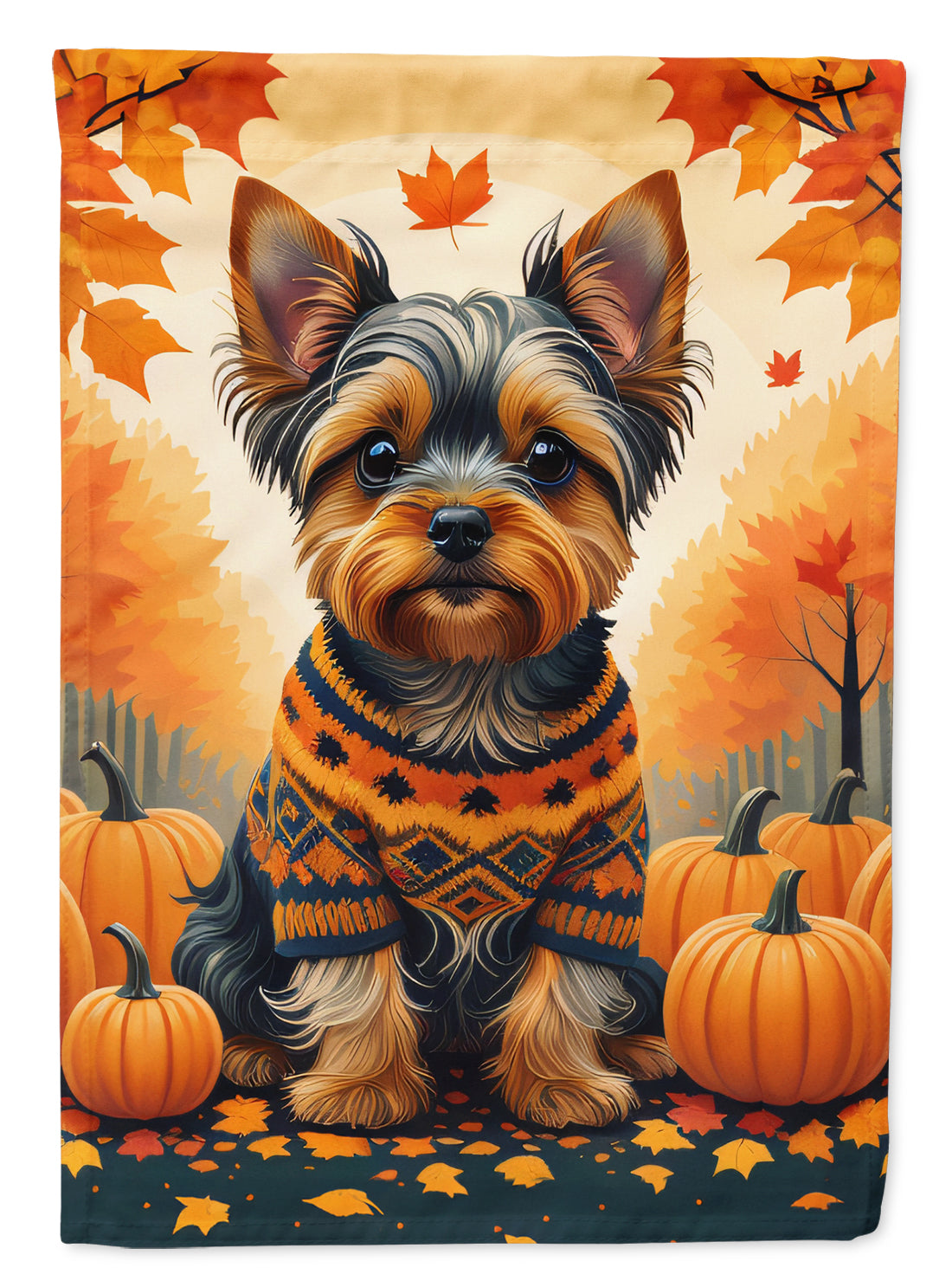 Buy this Yorkshire Terrier Fall House Flag