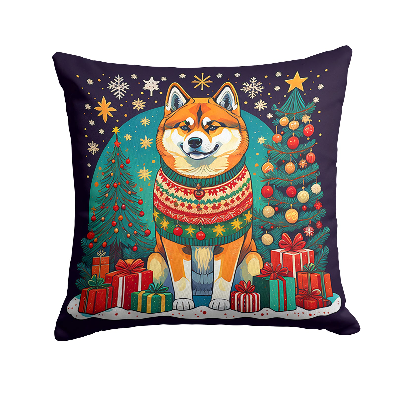 Buy this Akita Christmas Fabric Decorative Pillow