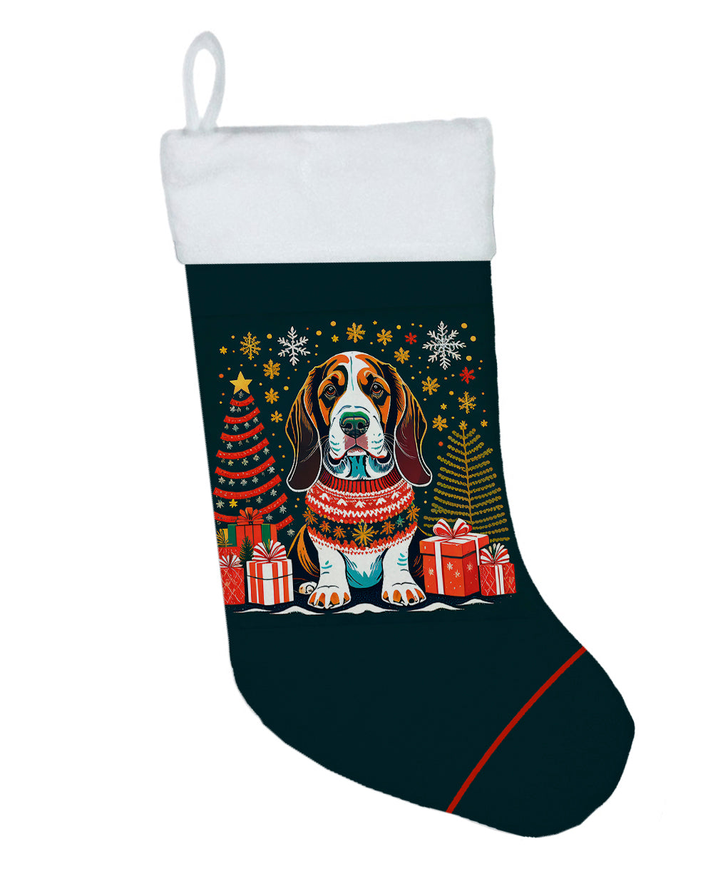 Caroline's Treasures Basset Hound Christmas Christmas Stocking