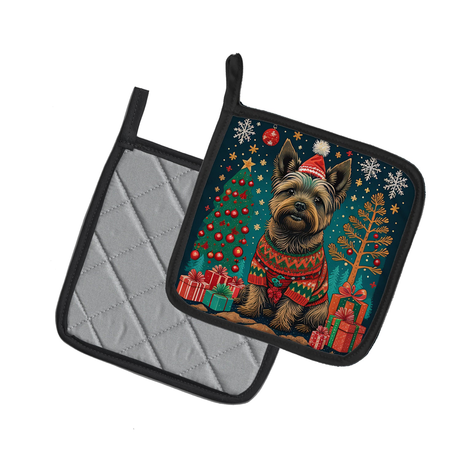 Buy this Cairn Terrier Christmas Pair of Pot Holders