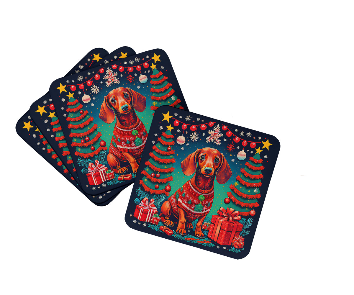 Buy this Dachshund Christmas Foam Coasters