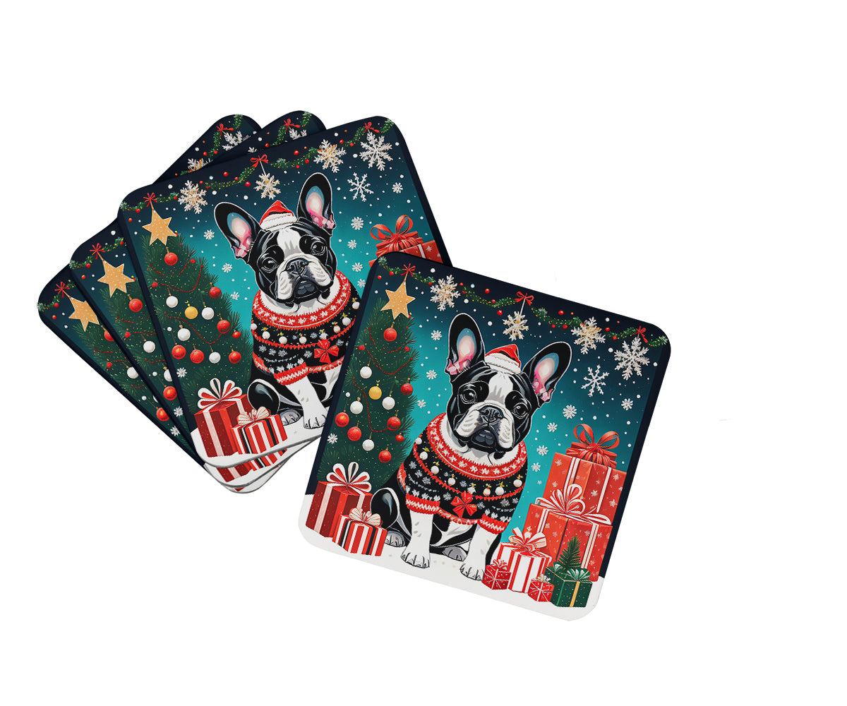 Buy this French Bulldog Christmas Foam Coasters