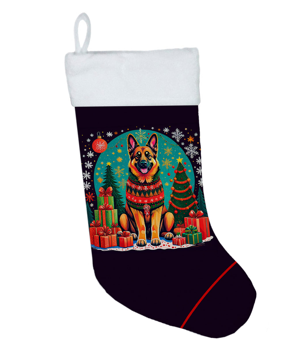 Caroline's Treasures German Shepherd Christmas Christmas Stocking