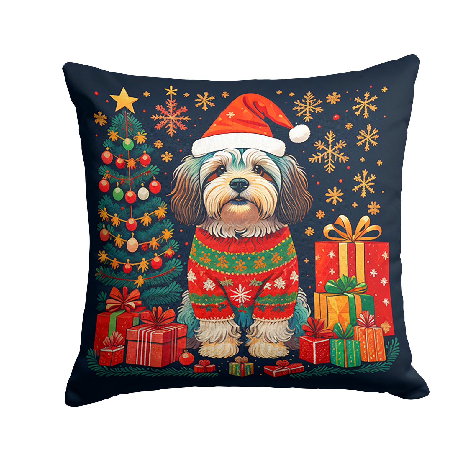 Buy this Havanese Christmas Fabric Decorative Pillow