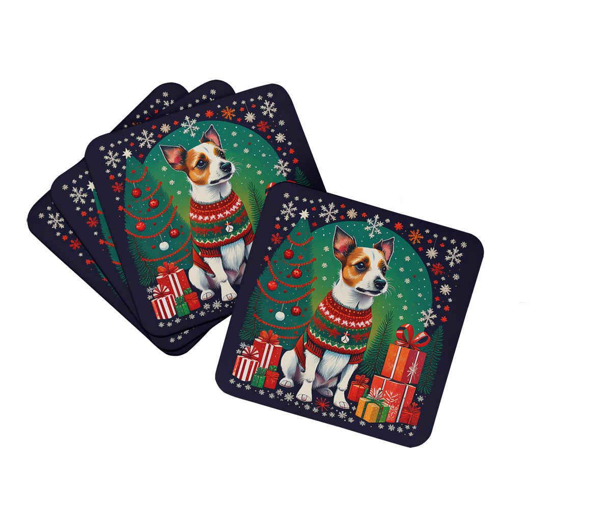 Buy this Jack Russell Terrier Christmas Foam Coasters