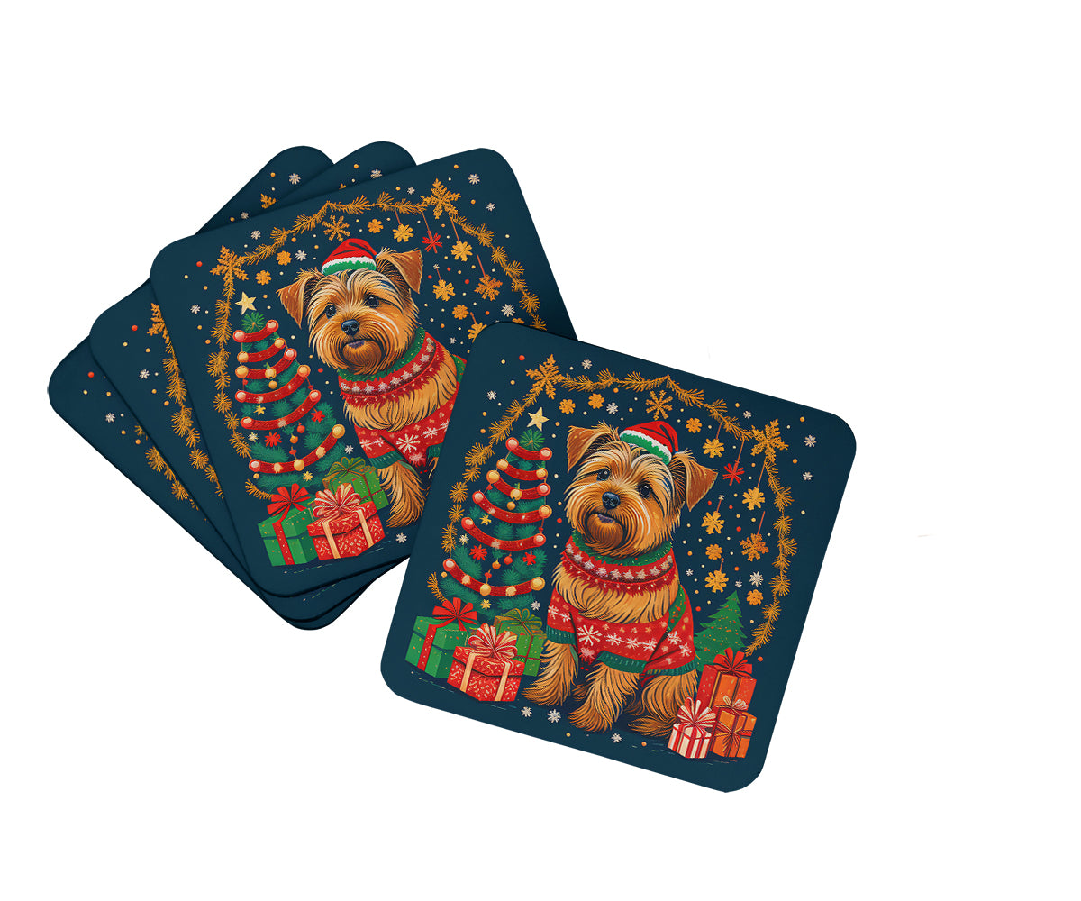Buy this Norfolk Terrier Christmas Foam Coasters