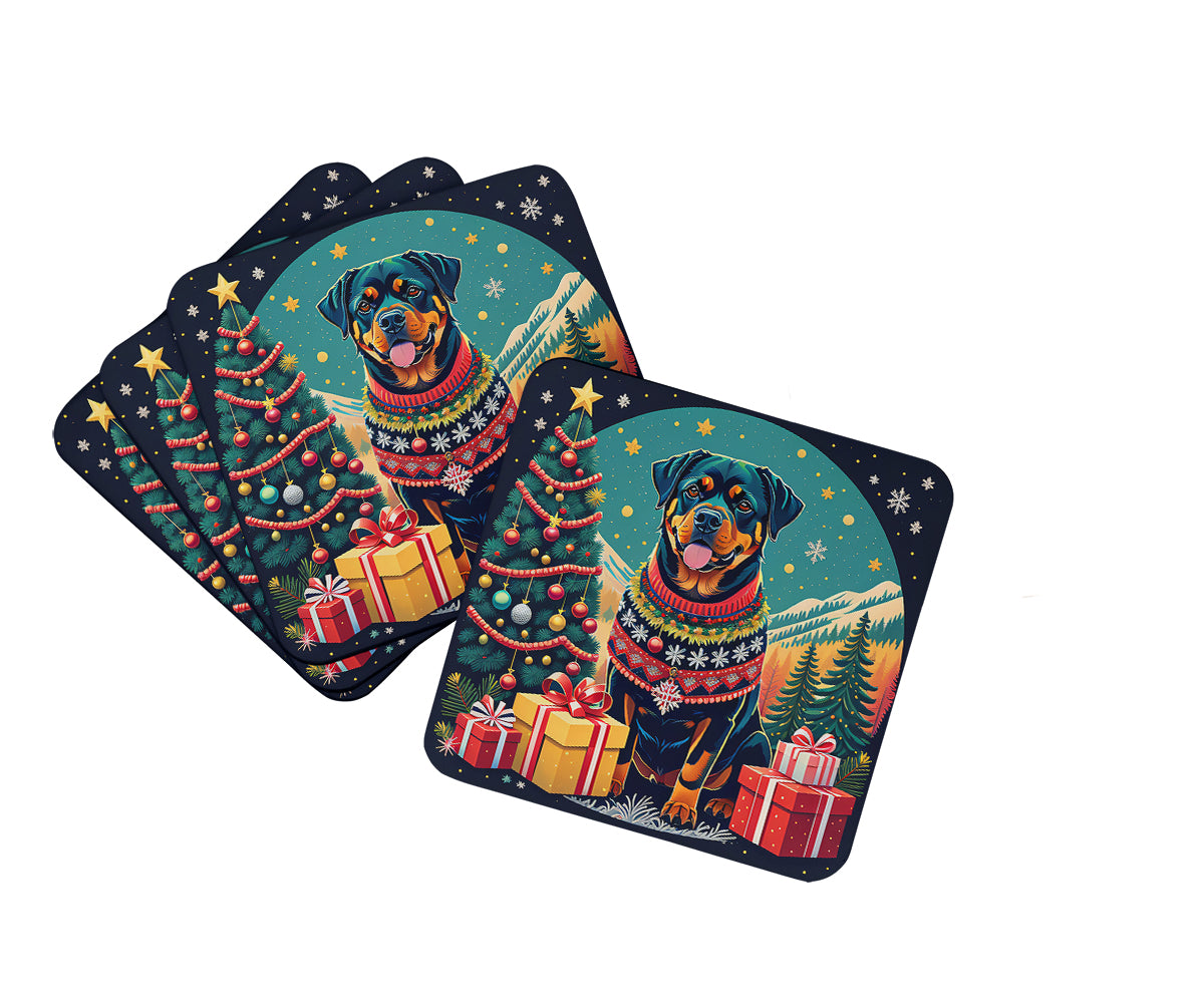 Buy this Rottweiler Christmas Foam Coasters