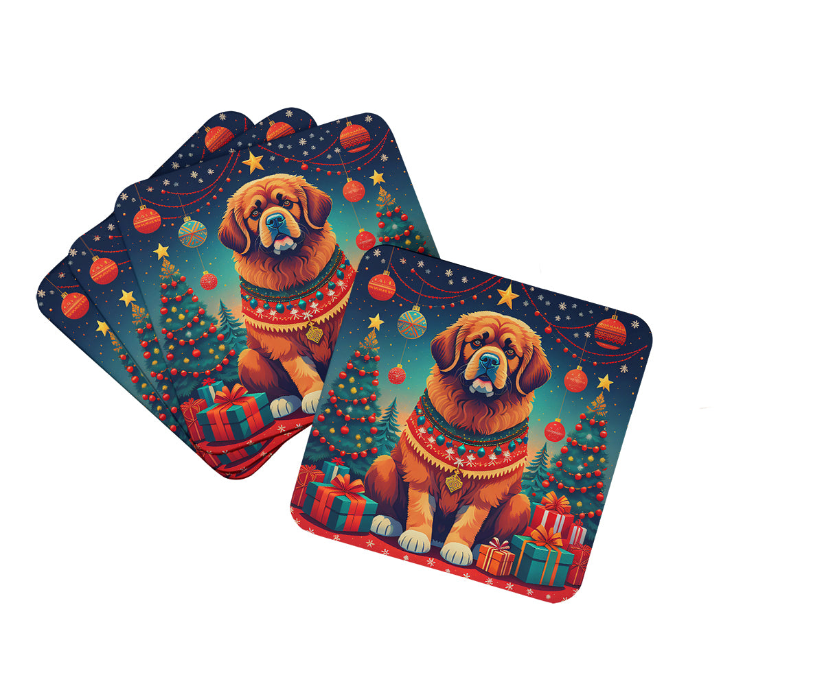 Buy this Tibetan Mastiff Christmas Foam Coasters