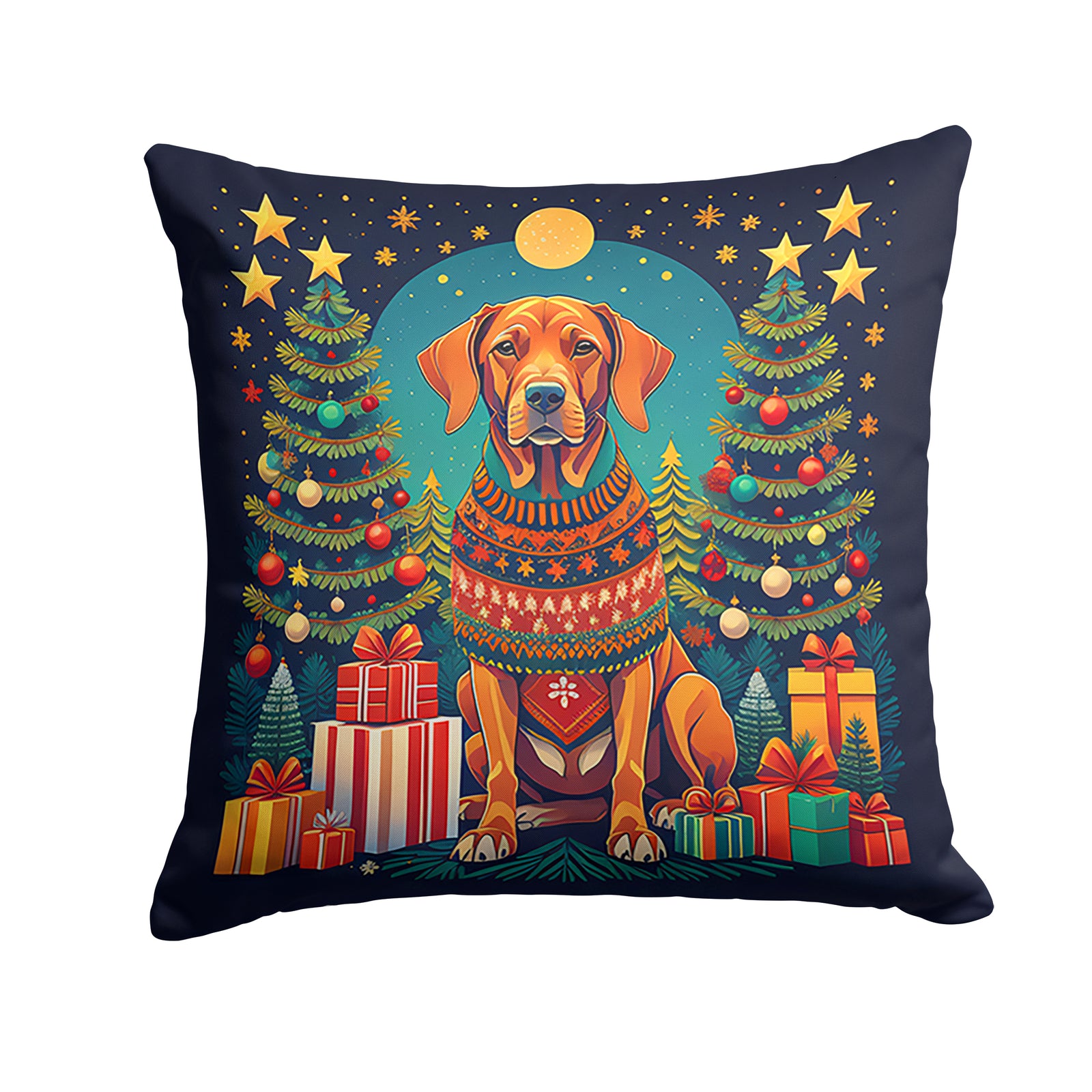 Buy this Vizsla Christmas Fabric Decorative Pillow