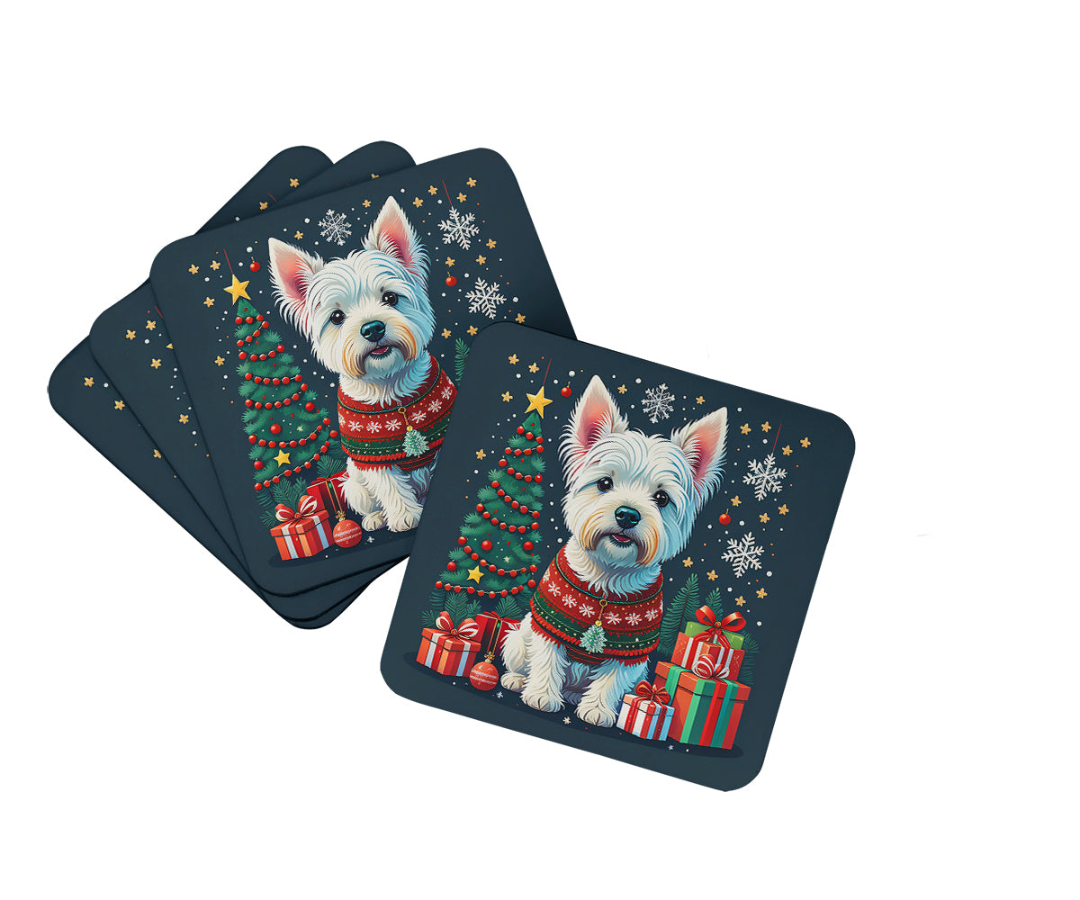 Buy this Westie Christmas Foam Coasters