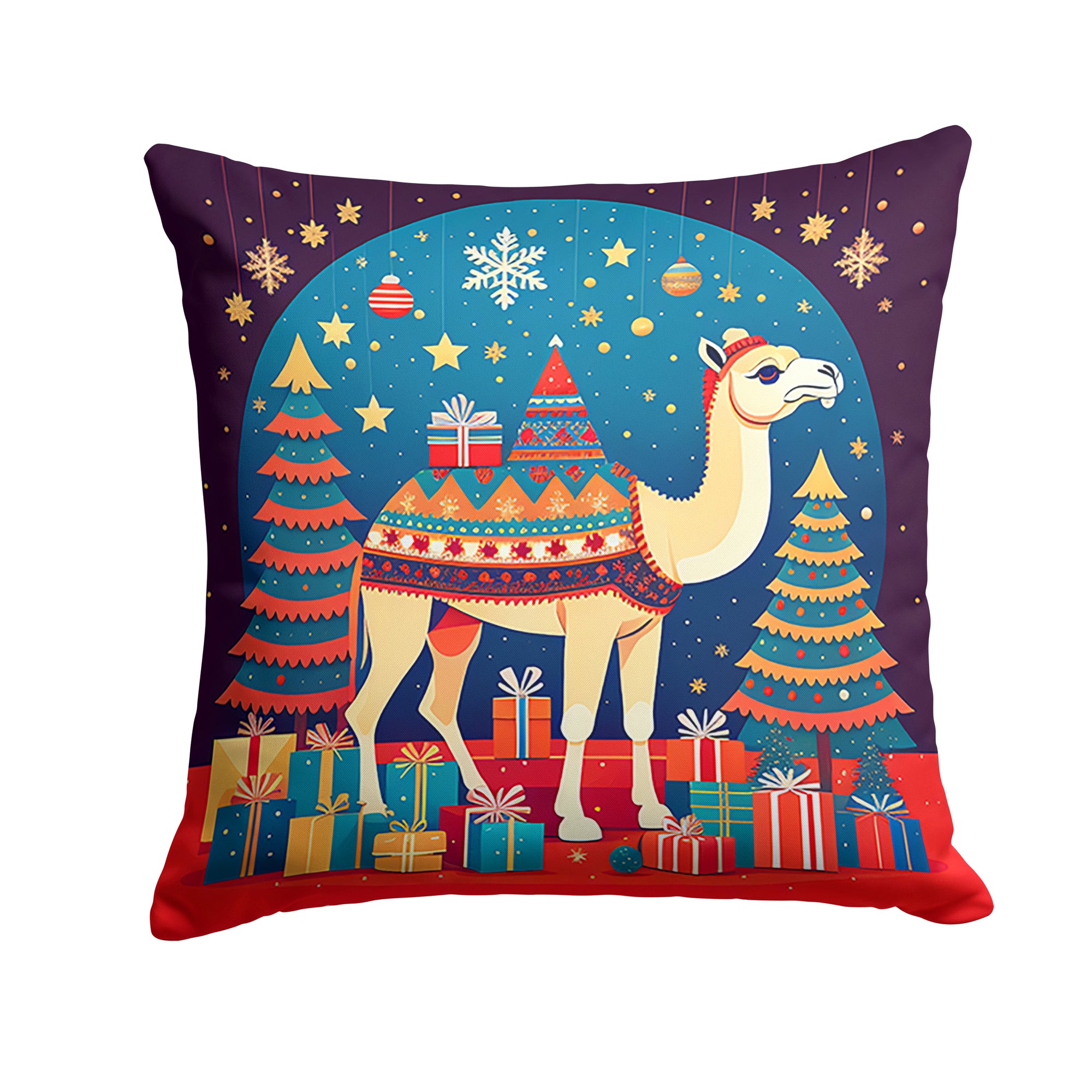 Buy this Camel Christmas Fabric Decorative Pillow