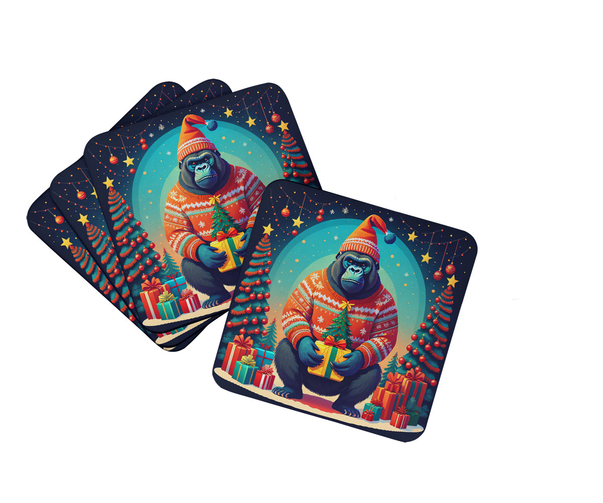 Buy this Gorilla Christmas Foam Coaster Set of 4