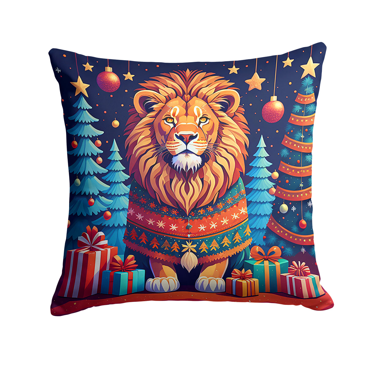Buy this Lion Christmas Fabric Decorative Pillow