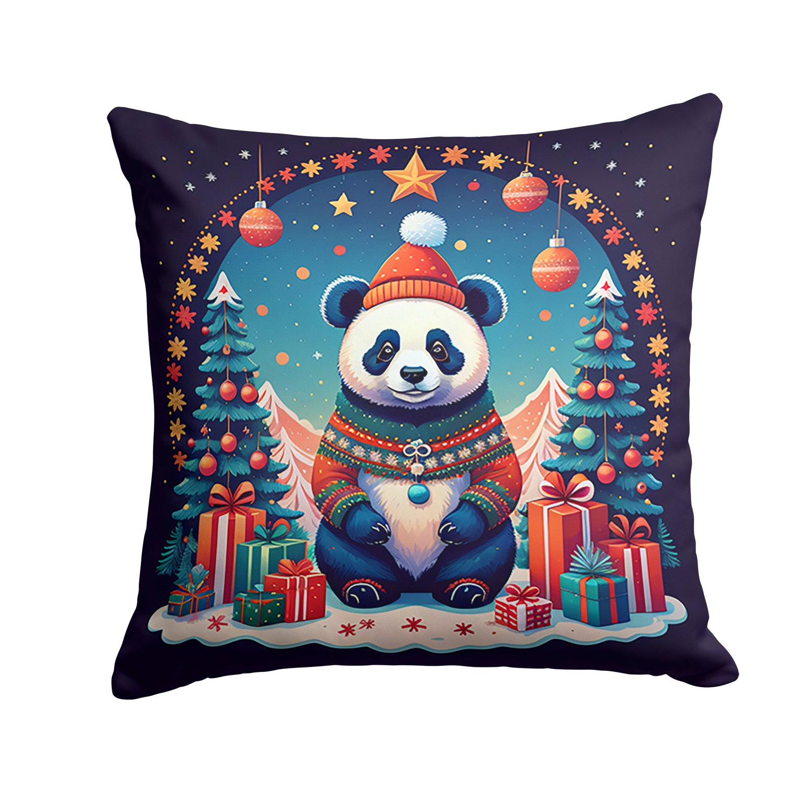 Buy this Panda Christmas Fabric Decorative Pillow