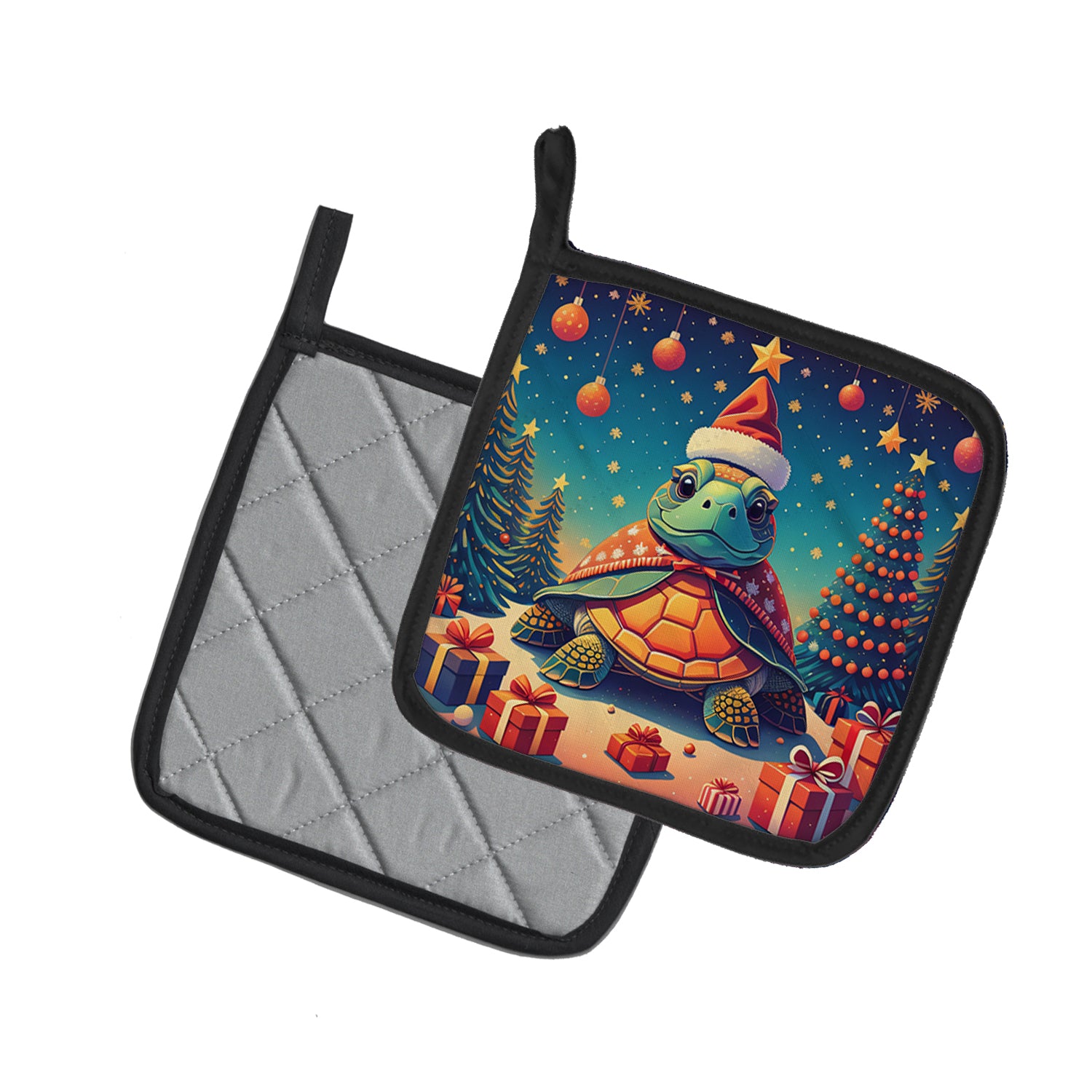 Buy this Turtle Christmas Pair of Pot Holders