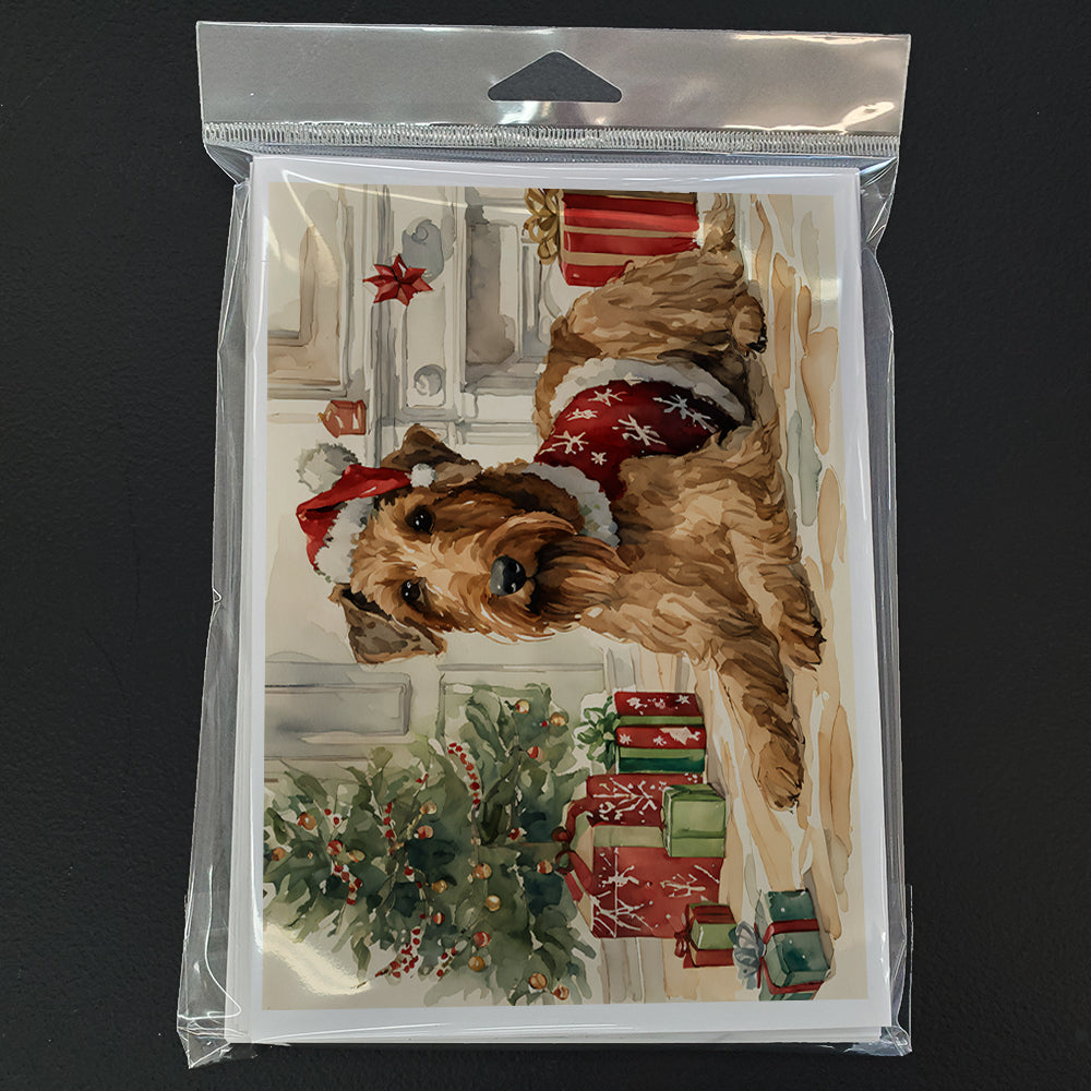 Airedale Terrier Christmas Greeting Cards and Envelopes Pack of 8