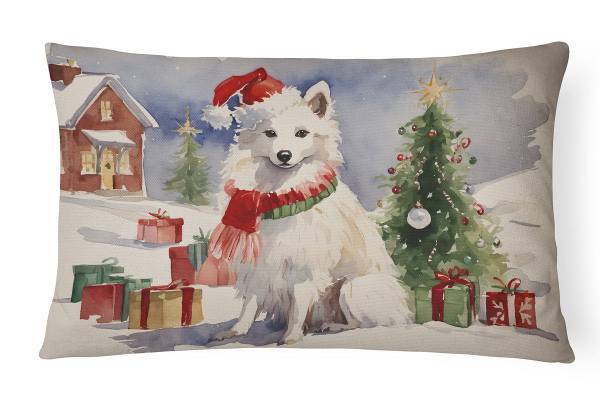 Buy this American Eskimo Christmas Fabric Decorative Pillow