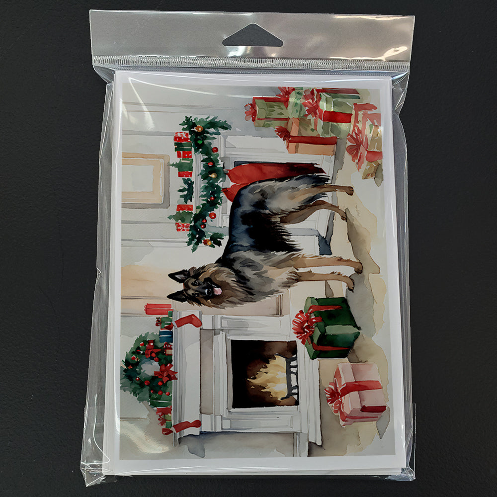 Belgian Tervuren Christmas Greeting Cards and Envelopes Pack of 8