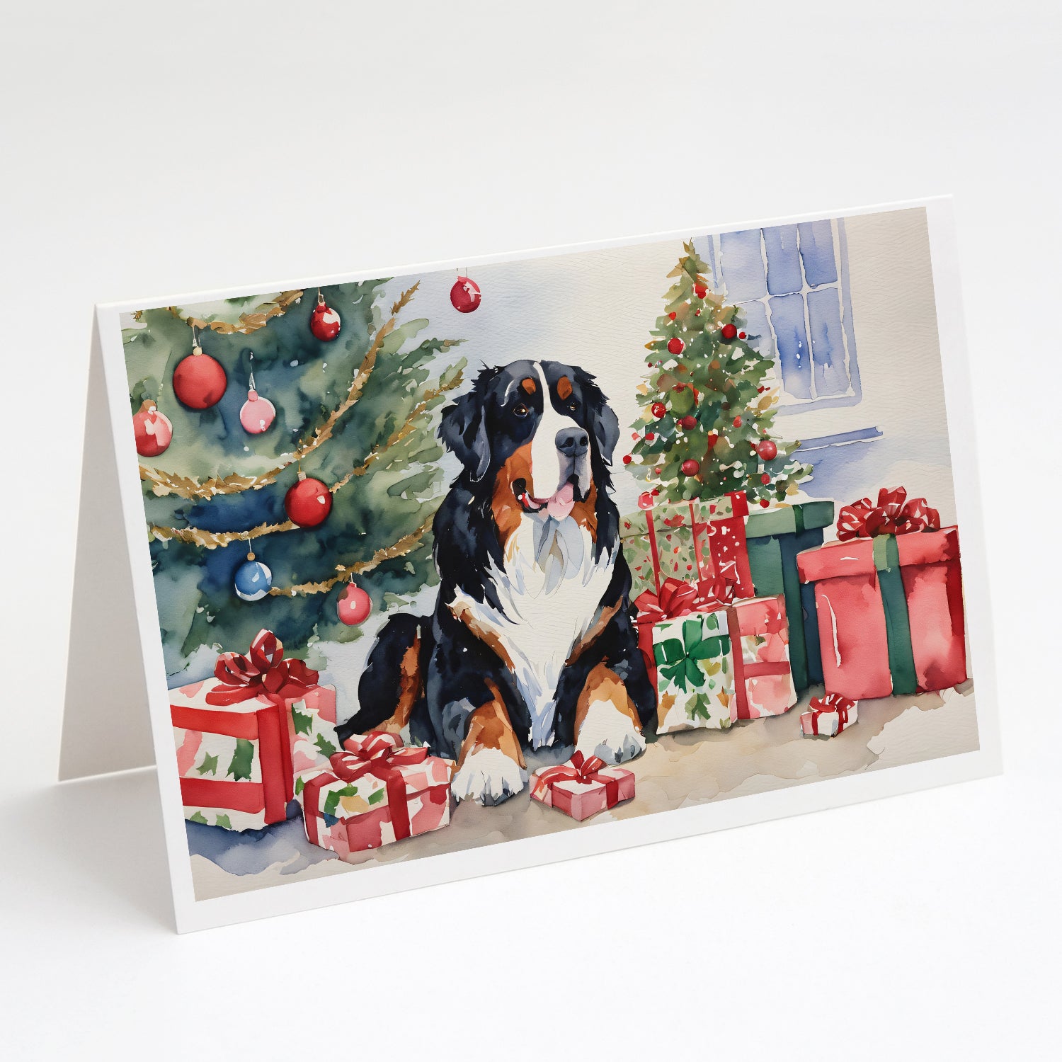 Buy this Bernese Mountain Dog Christmas Greeting Cards and Envelopes Pack of 8