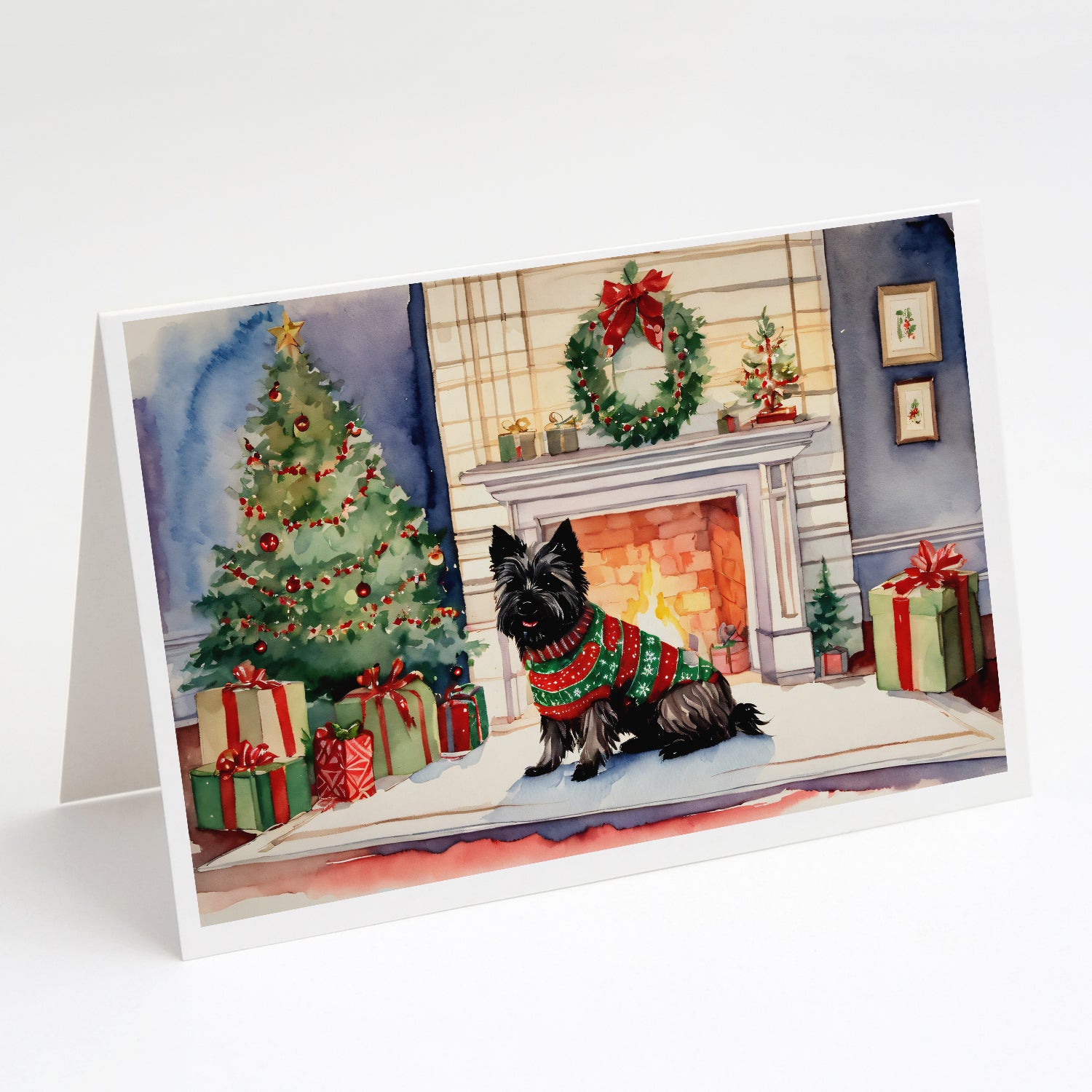 Buy this Cairn Terrier Christmas Greeting Cards and Envelopes Pack of 8