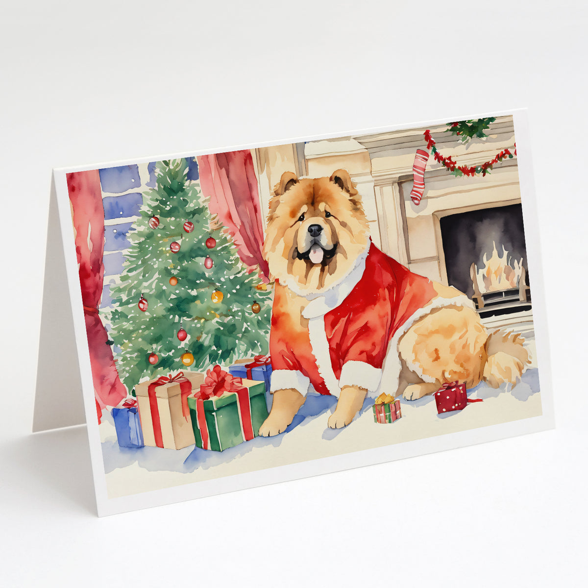 Buy this Chow Chow Christmas Greeting Cards and Envelopes Pack of 8